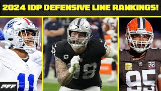 2024 IDP Defensive Line Rankings  PFF Fantasy Podcast [upl. by Nuajed21]