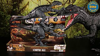 Jurassic World Slash N Battle Scorpios Rex Unboxed Unboxing Dino Escape Camp Cretaceous Dinosaur Toy [upl. by Mari]