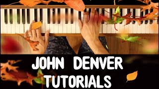 For Baby For Bobbie John Denver EasyIntermediate Piano Tutorial [upl. by Feerahs864]