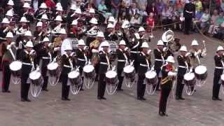 The Royal Marines School of Music  Beating Retreat  8th August 2014 [upl. by Gustafson316]