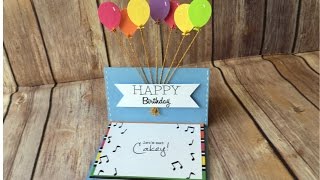 Acetate Balloon Easel Card Tutorial [upl. by Eirallih]