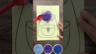 Sand painting a school bag asrm satisfying Chim Xinh channel [upl. by Adnolehs551]