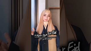 eidseries 3easy hijab style eid Special Hijab Tutorial chiffon hijab styles drsidra9oor shorts [upl. by Nibla]