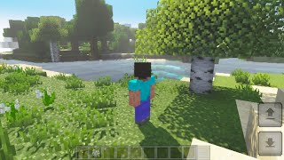 Minecraft PE 121 手機上測試延遲渲染 [upl. by Ellehcan274]