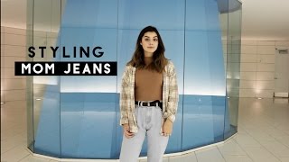 How I style Mom Jeans  4 ways [upl. by Adnilram]