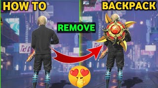 How to remove backpack in free fire  how to remove bag in free fire [upl. by Jobina]