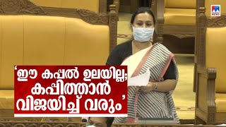 പിണറായി വിജയന്‍റെ കപ്പല്‍ ഉലയില്ലെന്ന് വീണ ജോര്‍ജ്  Veena George Speech [upl. by Anassor]