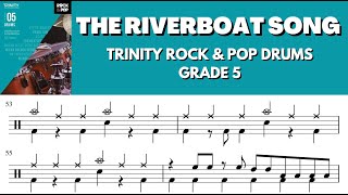 The Riverboat Song  Trinity Rock amp Pop Drums GRADE 5 no drumswith click [upl. by Oijimer794]