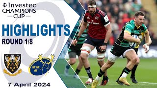 Northampton Saints v Munster Rugby  Highlights  Round 18  Investec Champions Cup 202324 [upl. by Asiul]