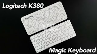 Logitech K380 vs Magic Keyboard 2021  Battle of the whites [upl. by Antoinette]