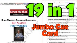 MAY TO AUGUST CUE CARDS 2024  MAKKAR MAY TO AUGUST CUE CARDS 2024  IELTS SPEAKING EXAM 2024 ielts [upl. by Norm]