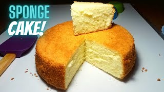 KOREAN STYLE COTTON SOFT SPONGE CAKE  VANILLA SPONGE CAKE  GENOISE  SAIF TUTORIALS [upl. by Akcinahs422]