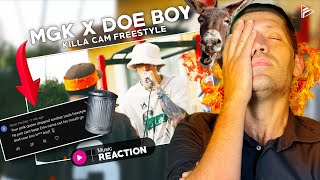 ITS GETTING EMBARRASSING NOW MGK X Doe Boy  Killa Cam Freestyle Reaction [upl. by Ahcas]