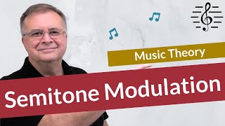 Modulation by Semitone Shift  Music Theory [upl. by Hcelemile147]