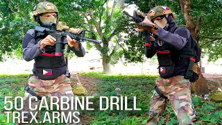 Testing the TREXarms 50 Round Carbine on an Airsoft Rifle  COF Drill [upl. by Creath]