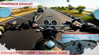 Royal Enfield Interceptor 650  ASMR  Immersive experience  4K  POV [upl. by Wilburn]