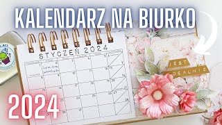 Kalendarz na biurko Zróbmy razem Kalendarz 2024 Scrapbooking [upl. by Atikcir126]