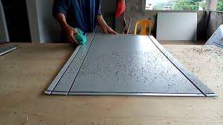 Aluminum composite panel grooving [upl. by Caldera]