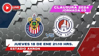 CHIVAS FEMENIL VS SAN LUIS EN VIVO LA PREVIA J03 LIGA MX CLAUSURA 2023 [upl. by Allerym]