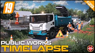 🚧 Scraping Asphalt Using Milling Machine On A Local Road  Public Works ⭐ FS19 Geiselsberg TP [upl. by Yovonnda]