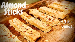 Bisticks Recipe  BADAM STICKS Recipe ALMOND STICKS Vijueat in [upl. by Carlotta]