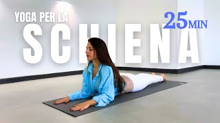 Yoga per la Schiena  Lombari Sciatica Spalle e Collo  Schiena Dritta e Flessibile in 30 minuti [upl. by Edythe]