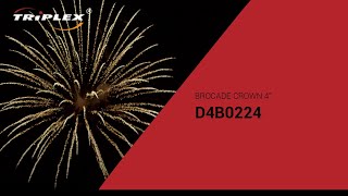 FAJERWERKI D4B0224 BROCADE CROWN TRIPLEX FIREWORKS [upl. by Nodnelg]