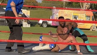 Flex McCallion c vs Big Bull EWF American Championship match [upl. by Haidej]