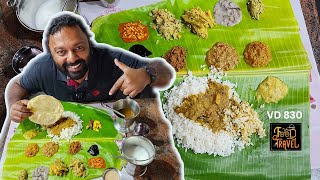 പിഷാരടി വിളമ്പിയ തൃശൂർ സദ്യ  Vegetarian Kerala Sadhya from Thrissur Pisharodys Restaurant [upl. by Eradis486]