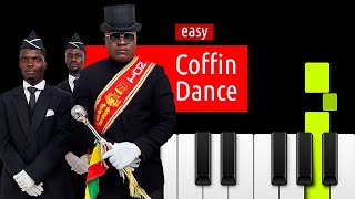 COFFIN DANCE Piano Tutorial 🎹 EASY [upl. by Luis924]