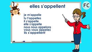 Le Verbe S Appeler au Présent  To Call Present Tense  French Conjugation [upl. by Hamfurd425]