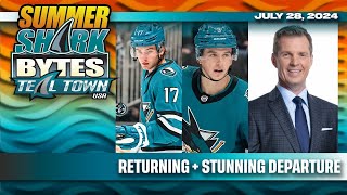 Thrun and Bordeleau Sign Jeff Marek Bails New Sharks Goal Song and more [upl. by Nnaillek]