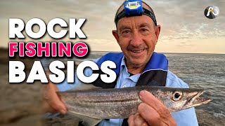 Rock Fishing Tactics  NO FUSS RIG No Sinker No swivel SIMPLE [upl. by Eilata34]