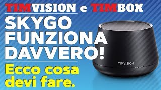 TIMvision e TIM Box 2018 Sky Go Funziona [upl. by Nospmoht]