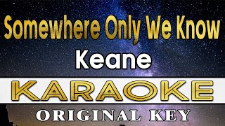 Somewhere Only We Know  Keane Karaoke [upl. by Warden545]