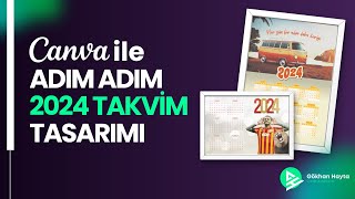 2024ünü Planla Canva ile Adım Adım Özel Takvim Tasarımı [upl. by Broddy]