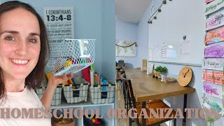 Homeschool Organization  homeschool room tour 20232024 [upl. by Gillespie]