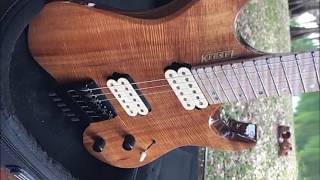 KIESEL GUITARS VM6 KOA TOP QUICK UNBOXING [upl. by Aldwin]