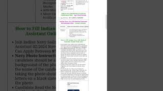 INDIA NAVY Nausena Bharti  for class 12th student govtexam vacancy shorts viral yt shorts [upl. by Naicul601]