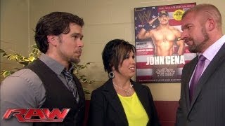 Triple H urges Vickie Guerrero to do what he says Raw July 1 2013 [upl. by Suravat]