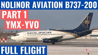 NOLINOR AVIATION B737200  PART 1  YMXYVO  COCKPIT VIDEO  FLIGHTDECK ACTION  CLASSIC AVIATION [upl. by Wightman827]