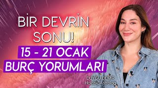 BİR DEVRİN SONU  15  21 Ocak Burç Yorumları  Astroloji Gurusu [upl. by Korten978]