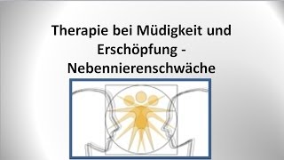 Nebennierenschwäche und Nebennierenschwäche  Therapie  von GANZMEDIZIN in Obersulm [upl. by Hephzipah88]