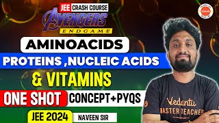 Amino Acids Proteins Nucleic Acids amp Vitamins One Shot  PYQs  JEE 2024  Chemistry  Naveen Sir [upl. by Farant]