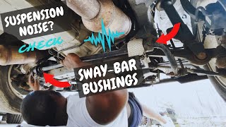 What is that annoying Suspension Noise  Check the sway bar links and bushings [upl. by Arytal]