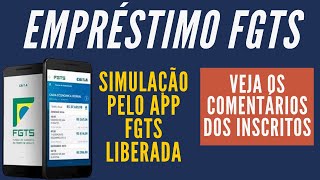 Empréstimo FGTS  Adiantamento Saque Aniversário  app FGTS fazendo simulação [upl. by Petta813]