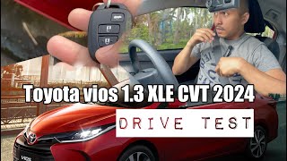 Drive Test  New Toyota VIOS 13 XLE CVT 2024 Red Mica Metallic [upl. by Naryb]