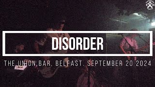 Disorder The Union Bar Belfast September 20 2024 [upl. by Hairacaz]