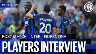 INTER 40 FIORENTINA  LAUTARO AND THURAM INTERVIEWS 🎙️⚫🔵 [upl. by Arraeit]