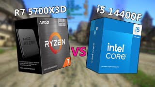 Ryzen 7 5700X3D vs Core i5 14400F [upl. by Costin402]